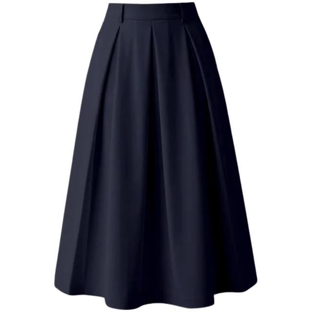 Midi sijonas moterims, Mėlyna, Skirt