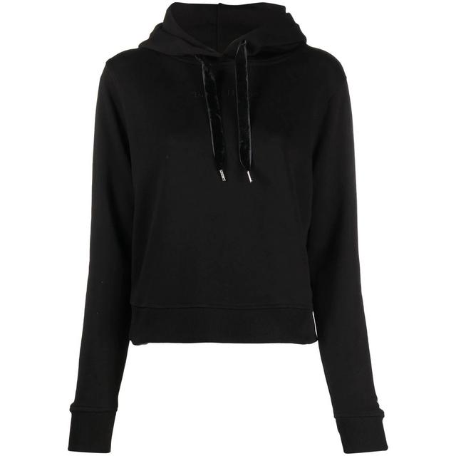 Džemperis moterims, Žalia, Reg short vlvt trim hoodie