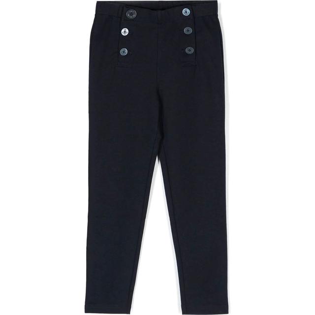 Kelnės mergaitėms, Mėlyna, Buttoned stretch legging(2-6x)