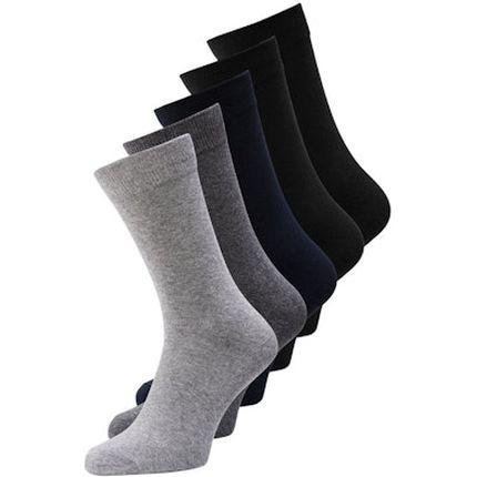 Kojinės vyrams, Pilka, JACJENS SOCK 5 PACK