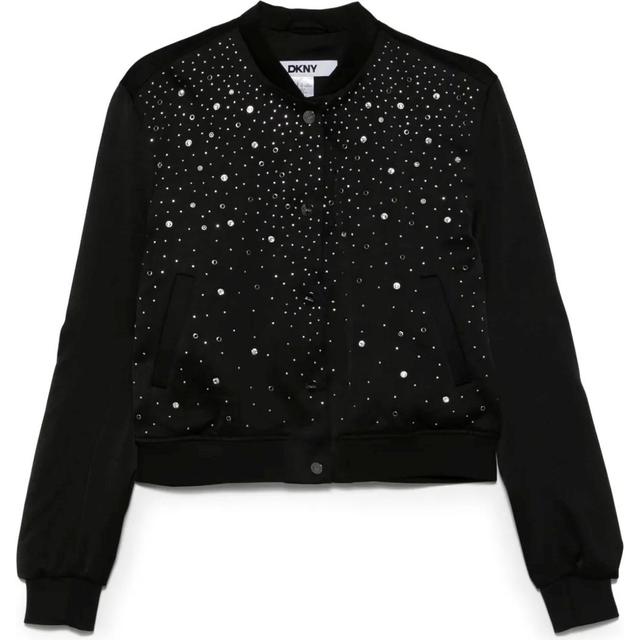 Bomberis moterims, Juoda, L/s studded bomber