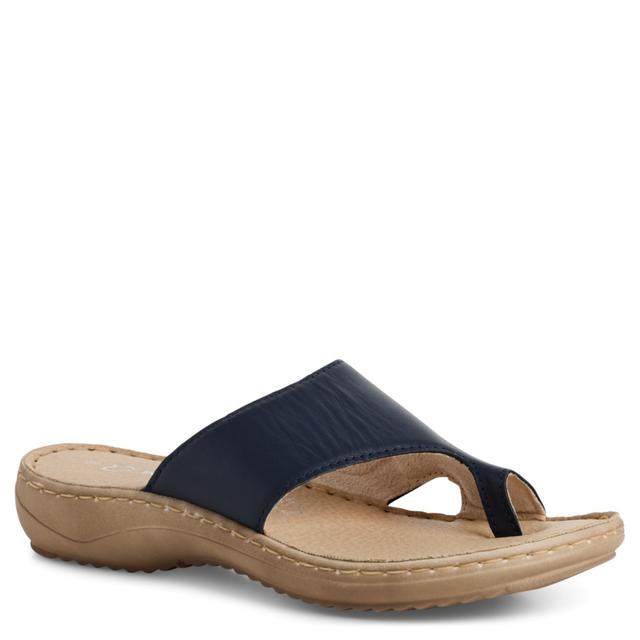 Pliažo šlepetės per pirštą moterims, Mėlyna, Flip-Flops