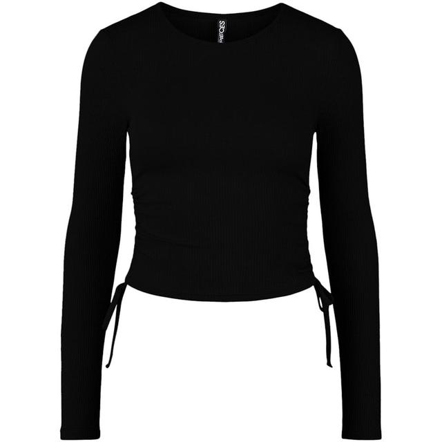 Midi suknelė moterims, Juoda, PCHAZEL LS CROP TOP B