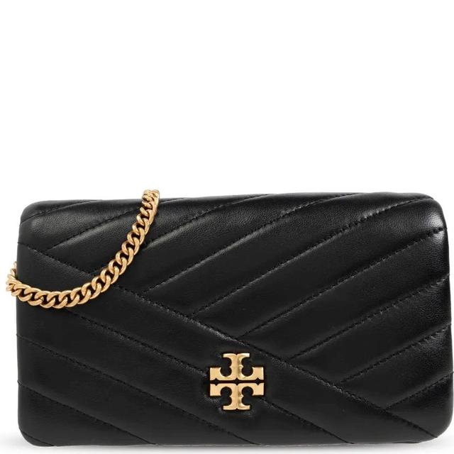 Rankinė per petį moterims, Juoda, Kira chevron chain wallet