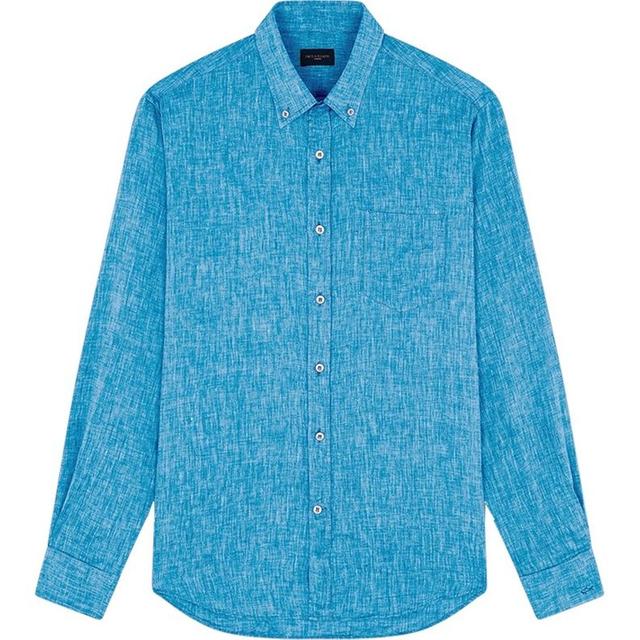 Marškiniai ilgomis rankovėmis vyrams, Žalia, linen shirt