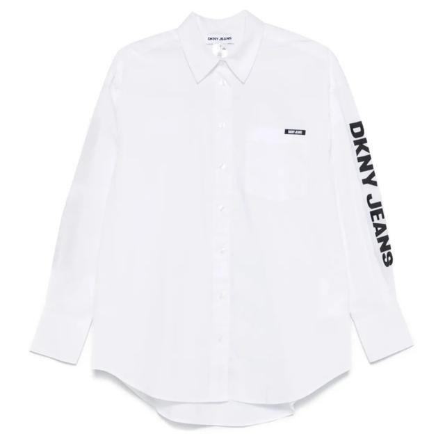 Marškiniai ilgomis rankovėmis moterims, Marga, Logo-patch shirt