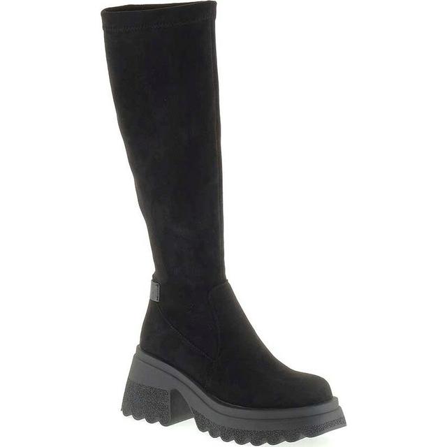 Auliniai moterims, Juoda, High boots