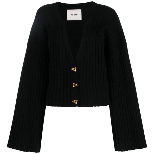 Kardiganas moterims, Juoda, Cropped cardigan
