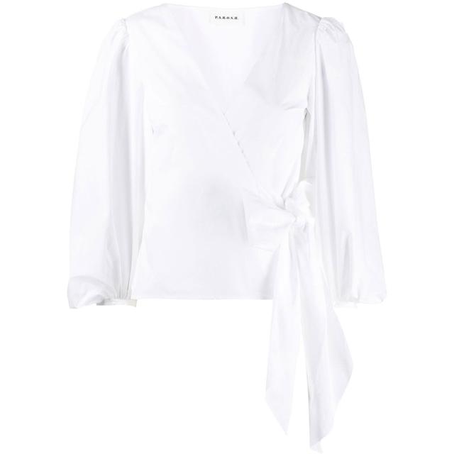 Palaidinės moterims, Balta, V-nesk blouse
