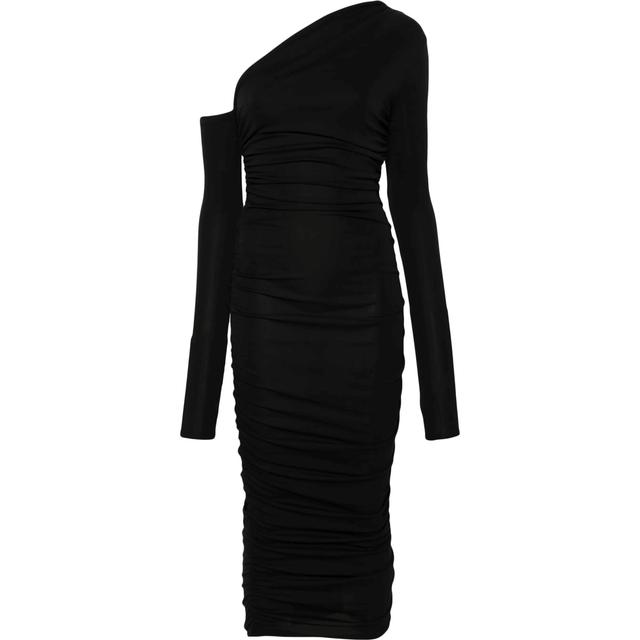 Mini suknelė moterims, Juoda, Olimpia  draped mini dress
