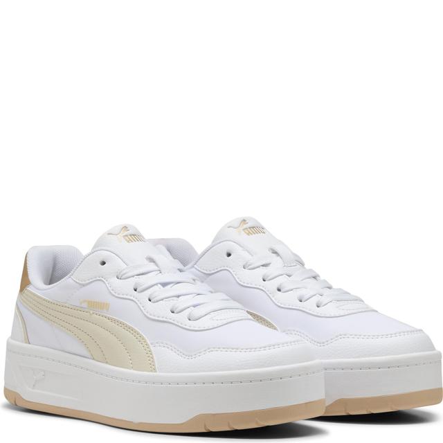 Laisvalaikio bateliai moterims, Smėlio, Court sneaker