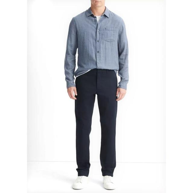 Laisvalaikio kelnės vyrams, Mėlyna, Cotton twill chino pants
