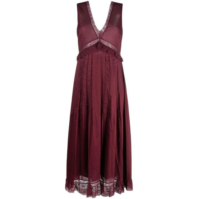 Midi suknelė moterims, Raudona, Light dress