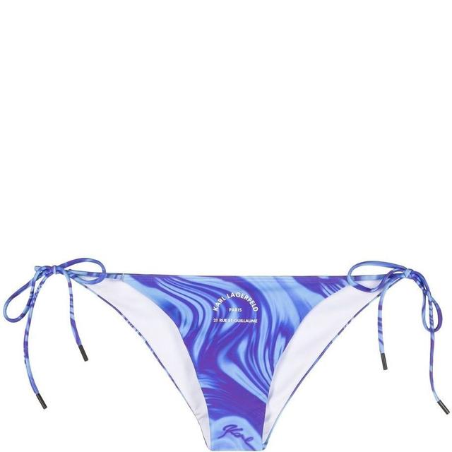 Apatinė kostiumėlio dalis moterims, purple, String bikini bottoms w/ logo