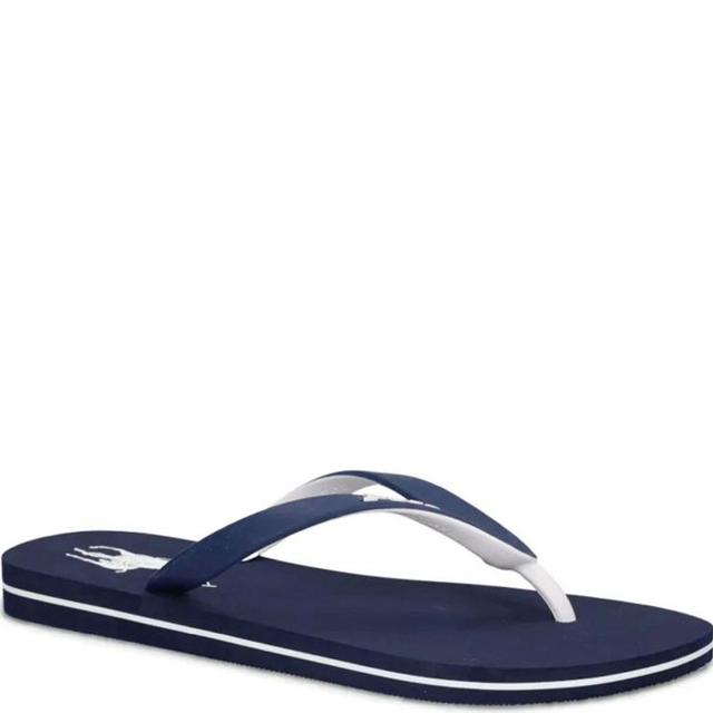 Pliažo šlepetės per pirštą vyrams, Mėlyna, Flip flop bolt sandals