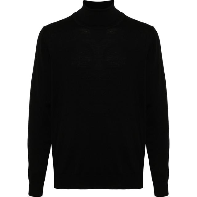 Megztinis su kaklu vyrams, Juoda, Kaden merino turtleneck