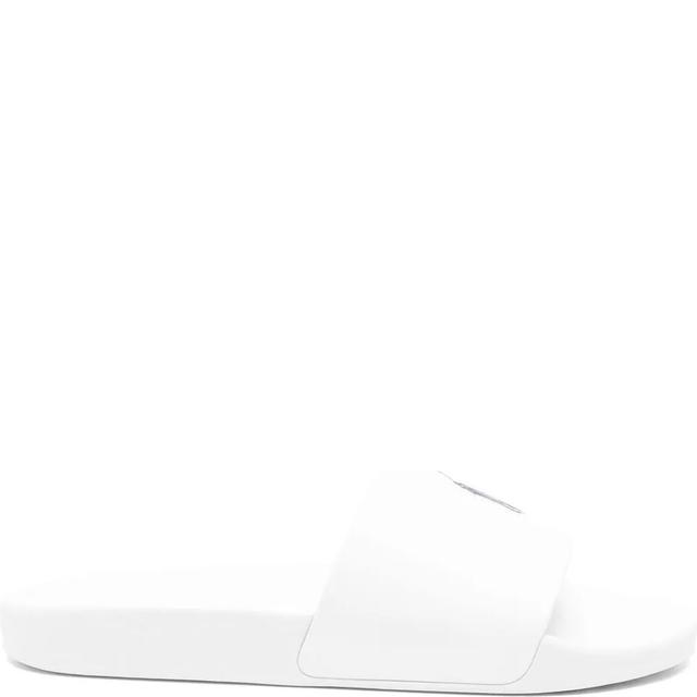 Guminės šlepetės vyrams, Balta, Polo slide-sandals