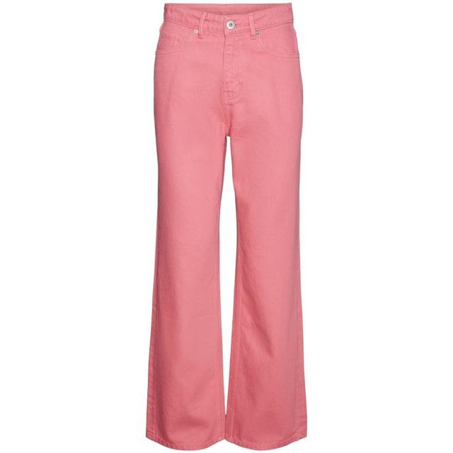 Tiesūs džinsai moterims, Rožinė, VMKITHY HR LOOSE STRA