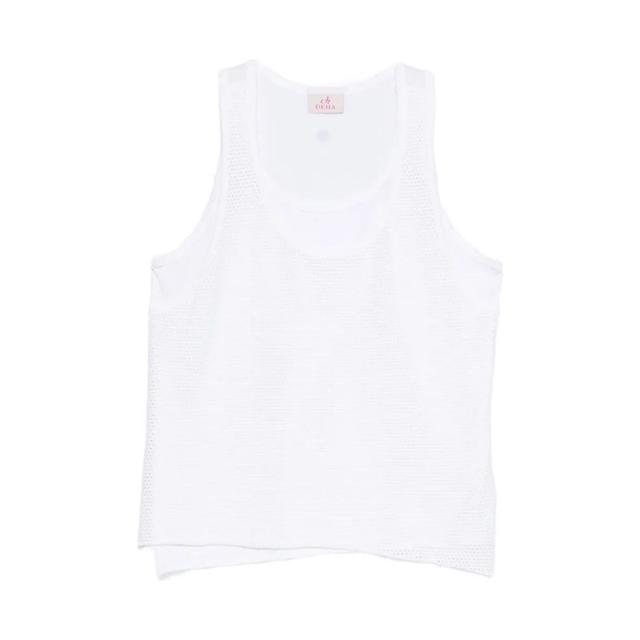 Marškiniai be rankovių moterims, Balta, Tank top