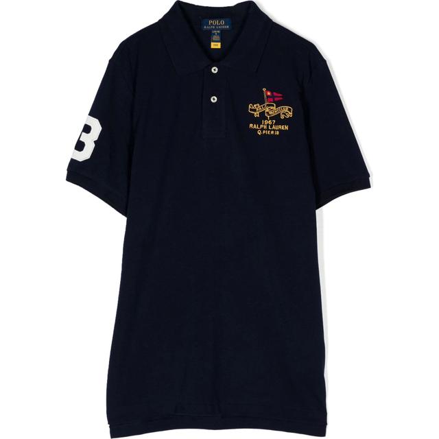 Polo marškiniai trumpos rank. berniukams, Mėlyna, Short sleeve polo shirt (8-20)