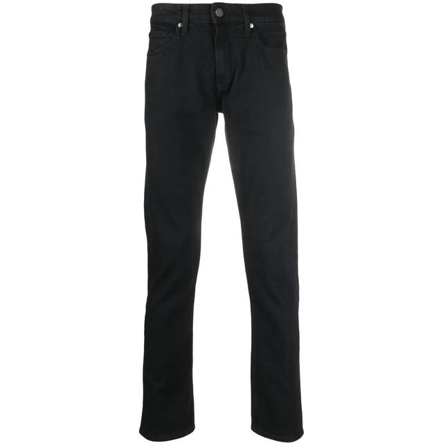 Aptempti džinsai vyrams, Juoda, Slim fit rinse black