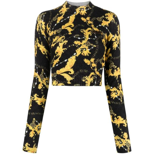 Palaidinės moterims, Juoda, Print chain top