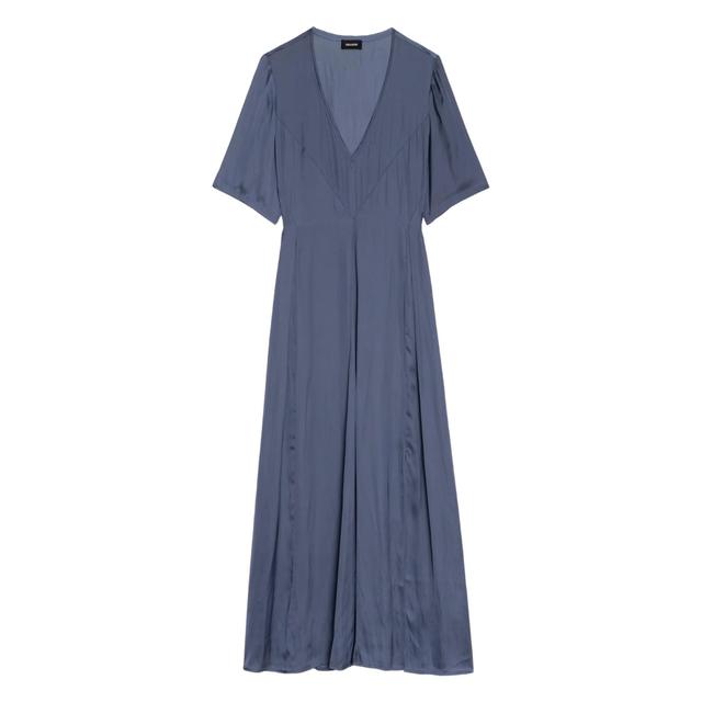 Maxi suknelė moterims, Mėlyna, Rodalan satin