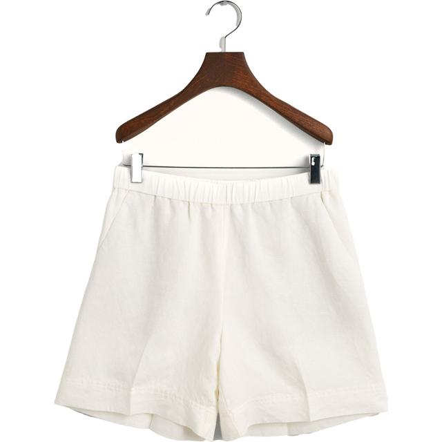 Šortai moterims, Geltona, REL LINEN BLEND PULL ON SHORTS