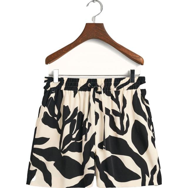 Šortai moterims, Smėlio, REL PALM PRINT PULL ON SHORTS