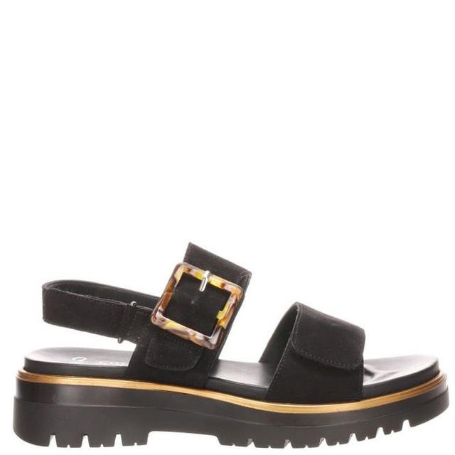 Basutės moterims, Juoda, Malaga sandals