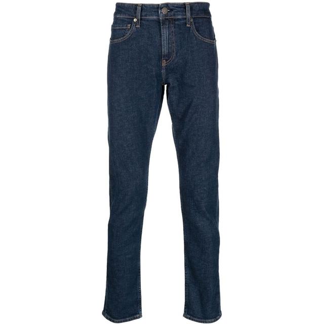 Aptempti džinsai vyrams, Mėlyna, Slim fit dark blue
