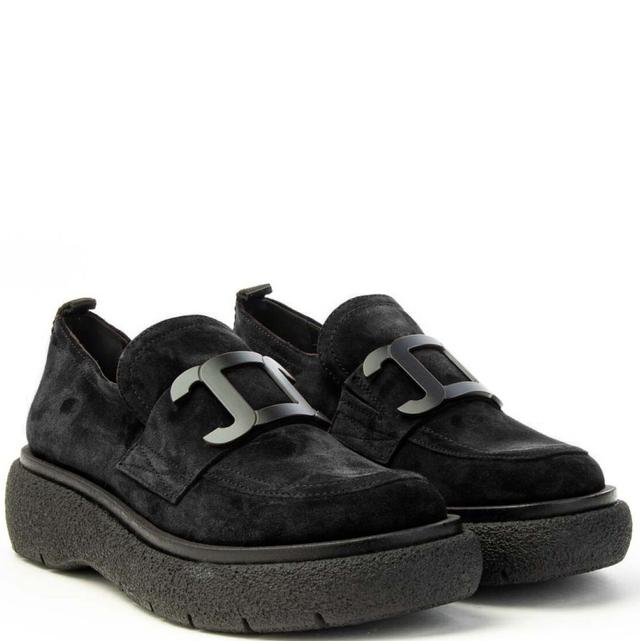 Loaferiai moterims, Juoda, Sophie chain loafers