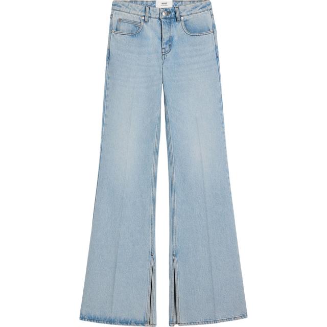 Platėjantys džinsai moterims, Mėlyna, Flared-leg jeans