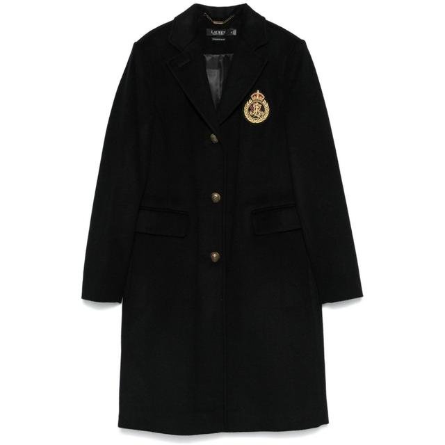 Striukė moterims, Juoda, Crested wool lined coat