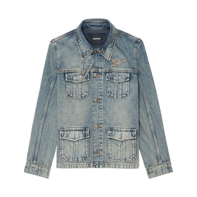 Džinsinis švarkas moterims, Mėlyna, Lienna denim eco sable