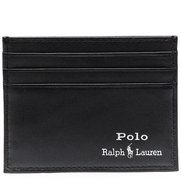 Piniginė vyrams, Juoda, Smooth leather card case