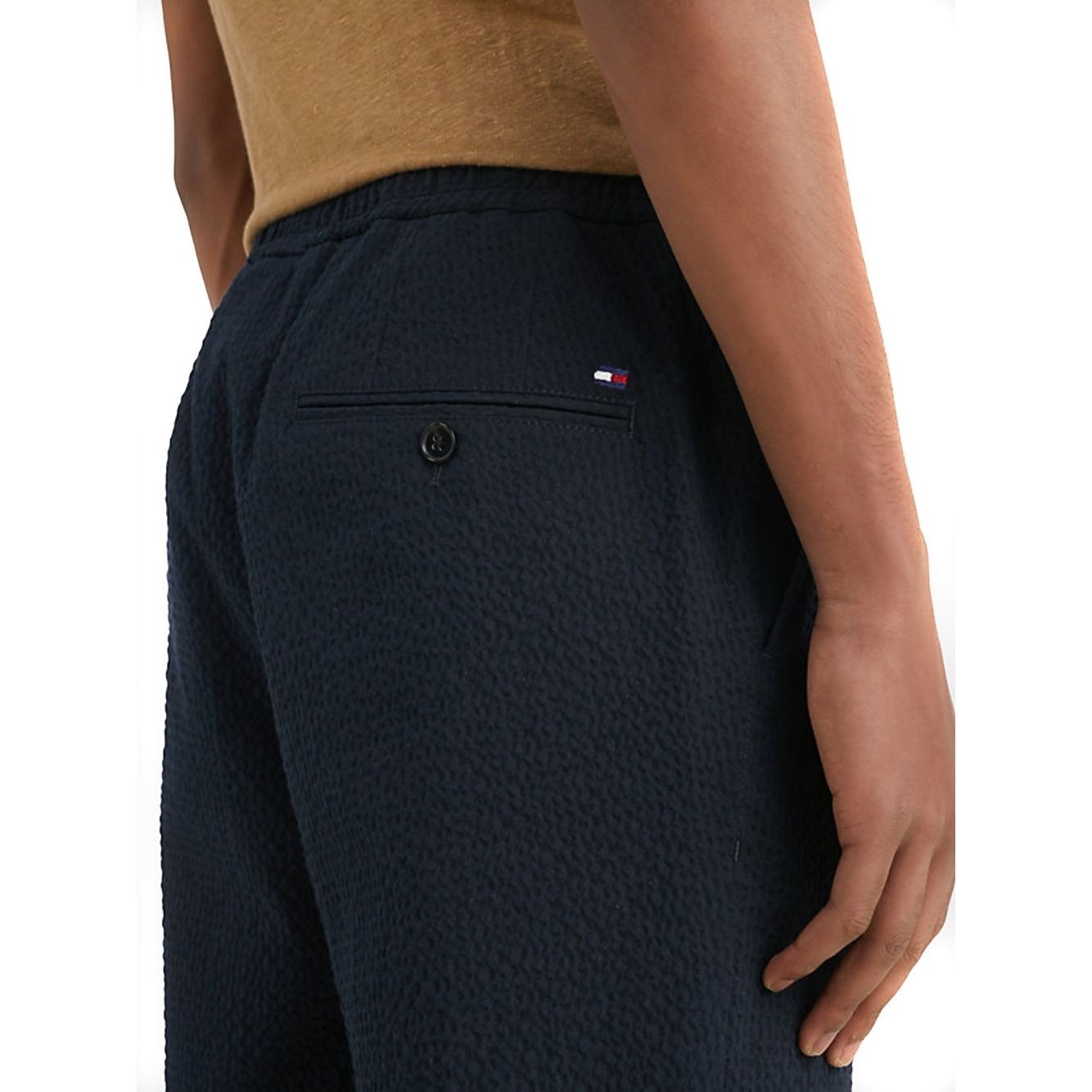 TOMMY HILFIGER Sportinės kelnės vyrams, Mėlyna, Hampton seersucker pant 3