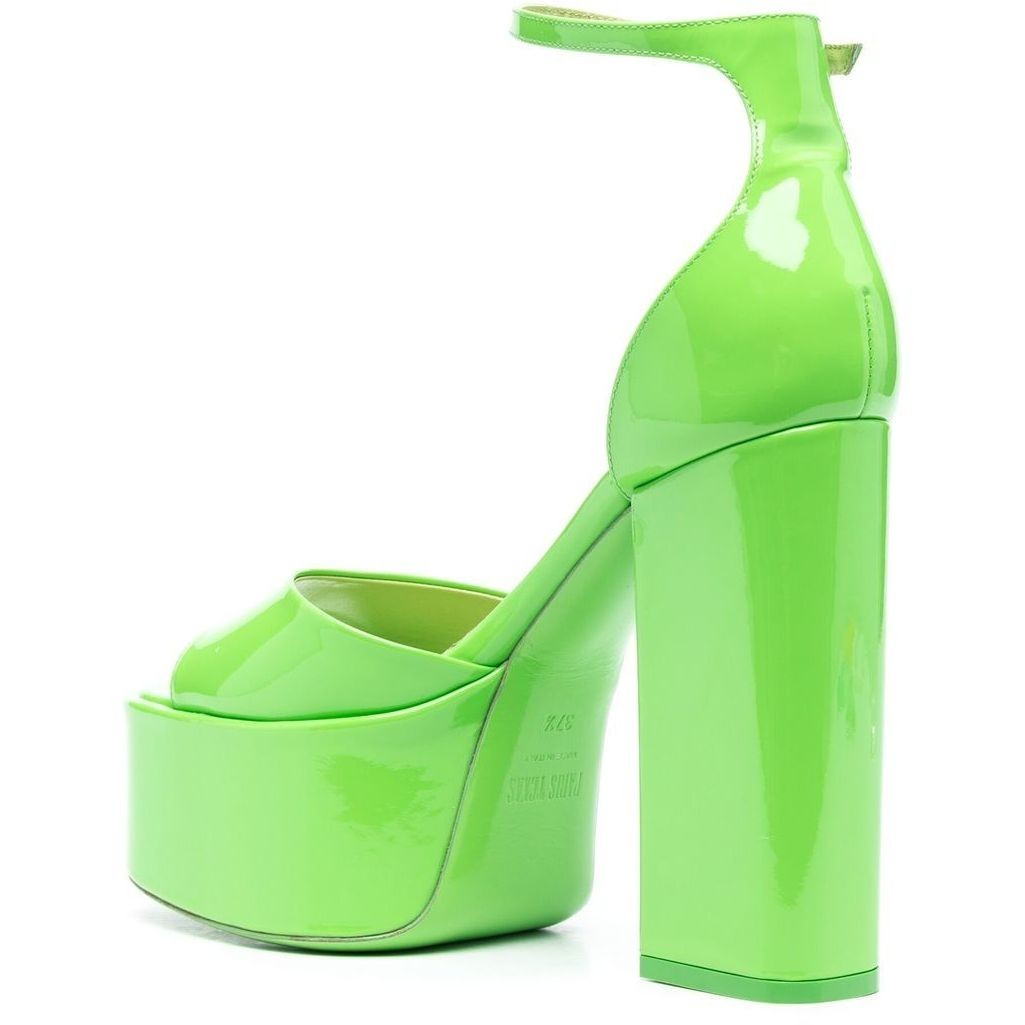 PARIS TEXAS Aukštakulniai moterims, Žalia, Tatiana platform sandal 3