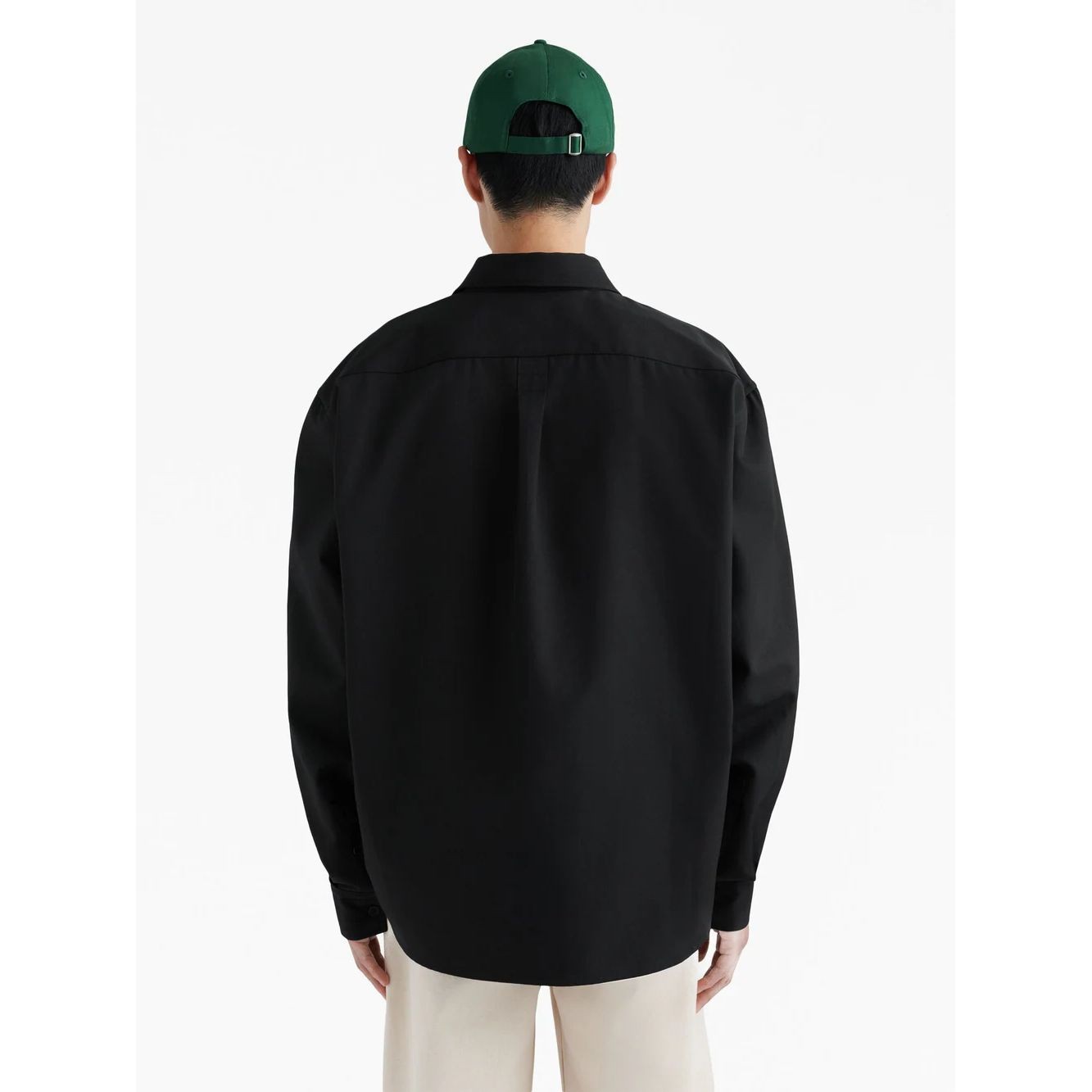 AXEL ARIGATO Lengva striukė vyrams, Juoda, Flow Overshirt 4