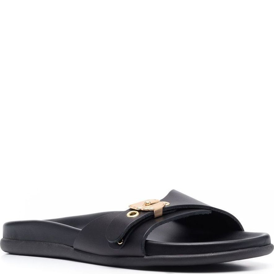 ANCIENT GREEK SANDAL Basutės moterims, Juoda, Odi vachetta sandals 2