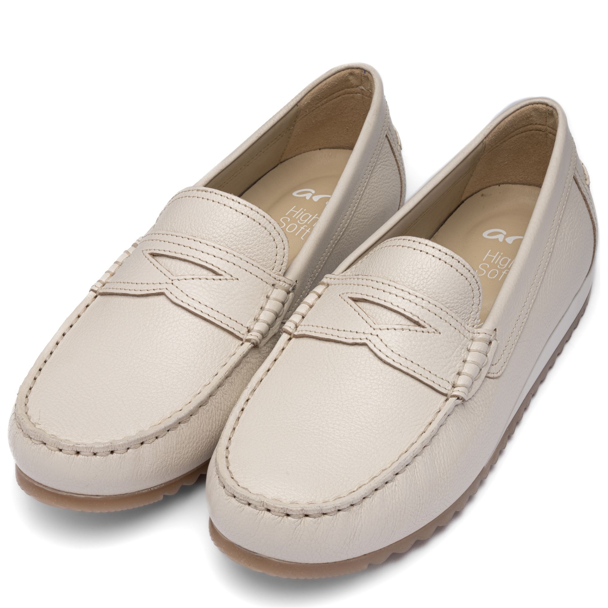 ARA Mokasinai moterims, Smėlio, Newport mocasins 7