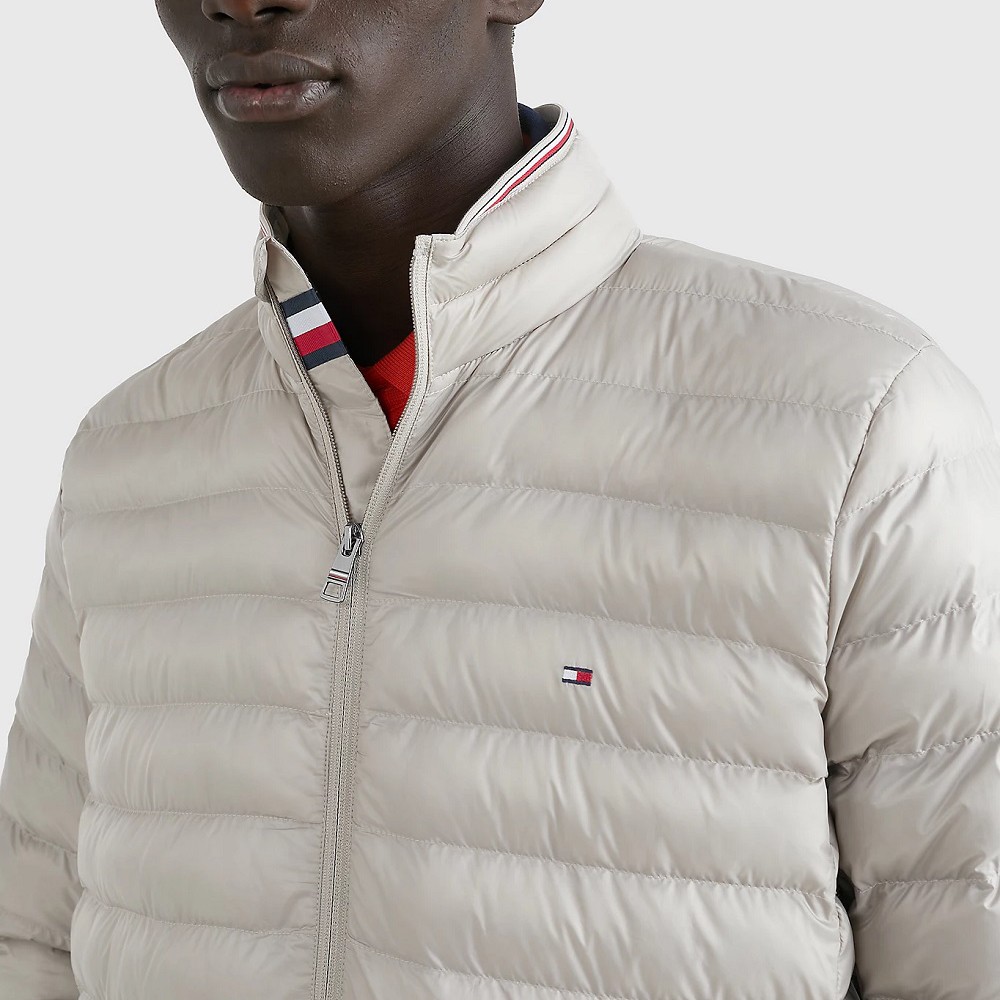 TOMMY HILFIGER Pūkinė striukė vyrams, Pilka, Packable recycled jacket 3