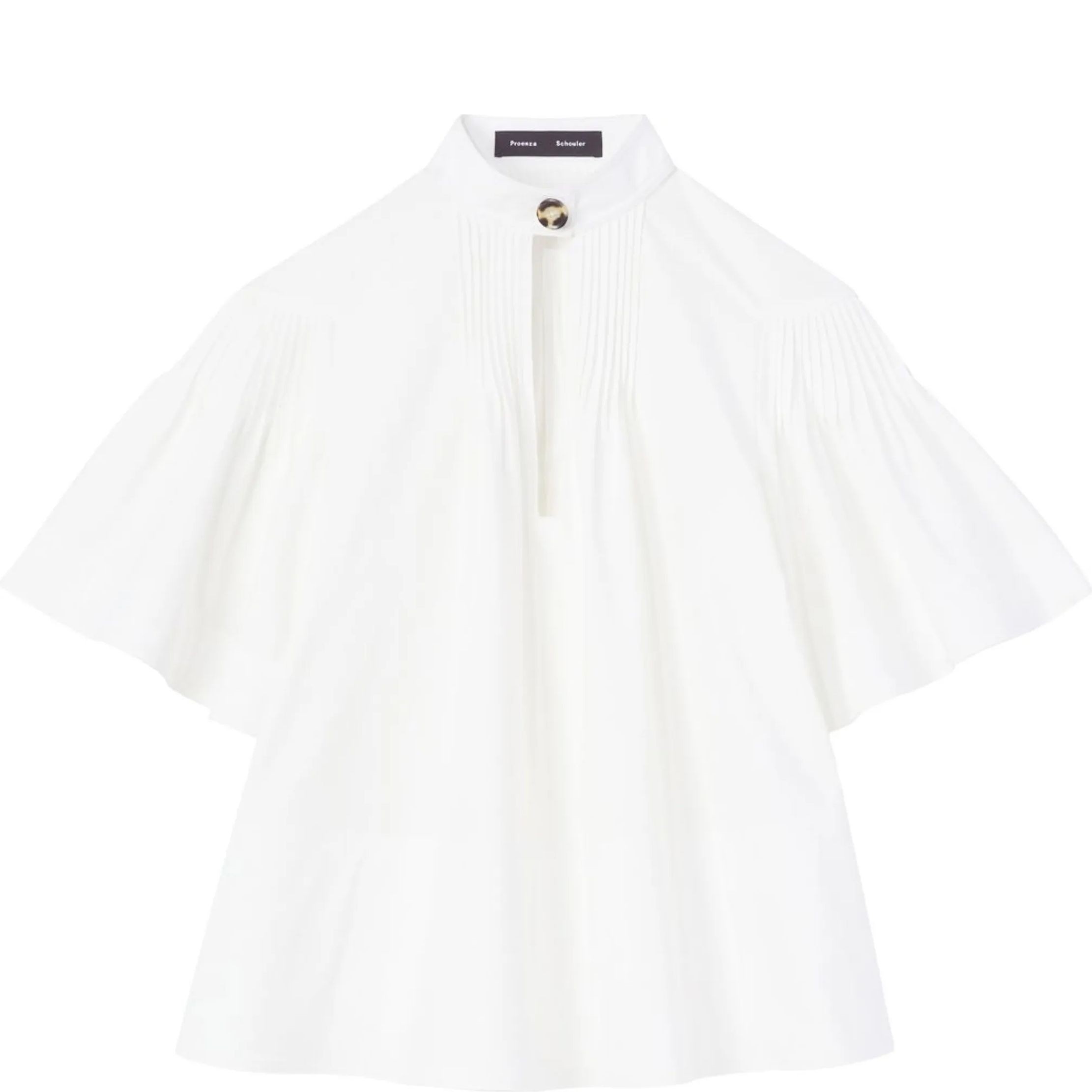 PROENZA SCHOULER Palaidinės moterims, Balta, Poplin pintuck top