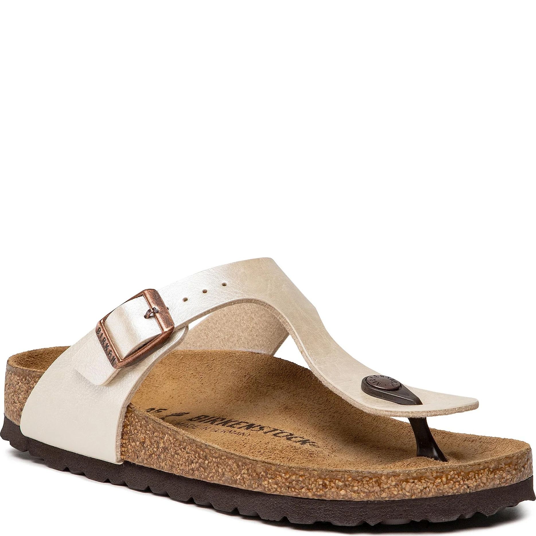 BIRKENSTOCK Šlepetės moterims, Balta, Gizeh BF slippers 1