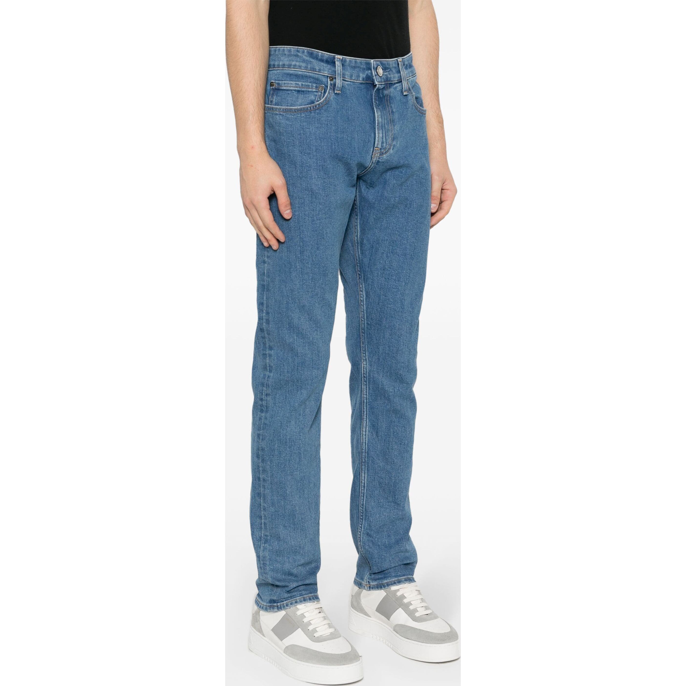 CALVIN KLEIN Slim džinsai vyrams, Mėlyna, Slim 2