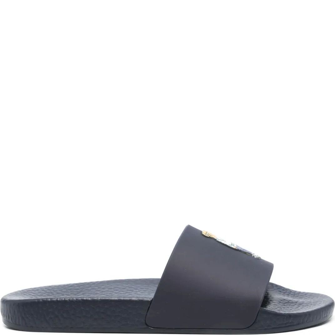 POLO RALPH LAUREN Guminės šlepetės vyrams, Mėlyna, Polo slide-sandals-slide 1