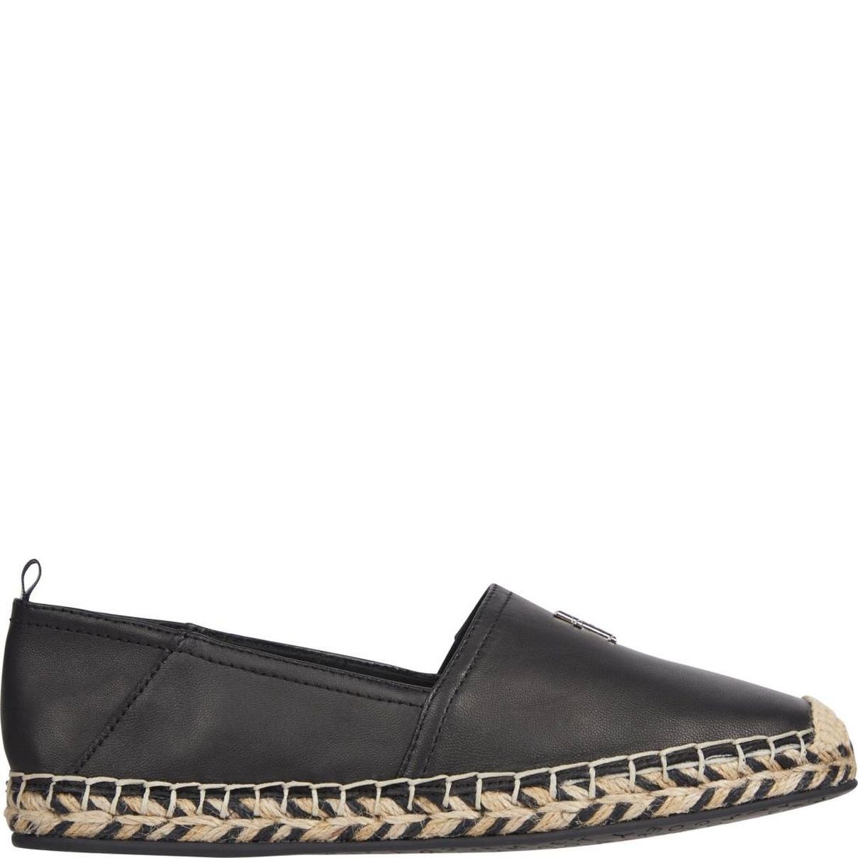 TOMMY HILFIGER Espadrilės moterims, Juoda, Flat espadrille 2