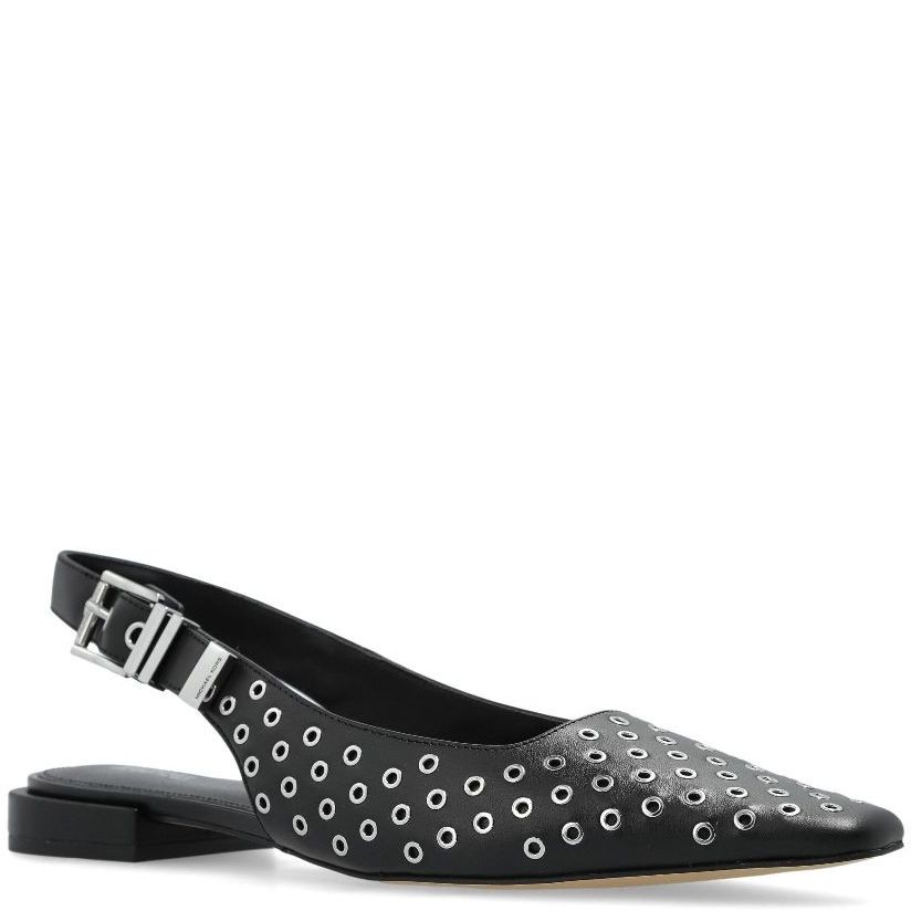 MICHAEL KORS Laisvalaikio bateliai moterims, Juoda, Darrington sling flat 2