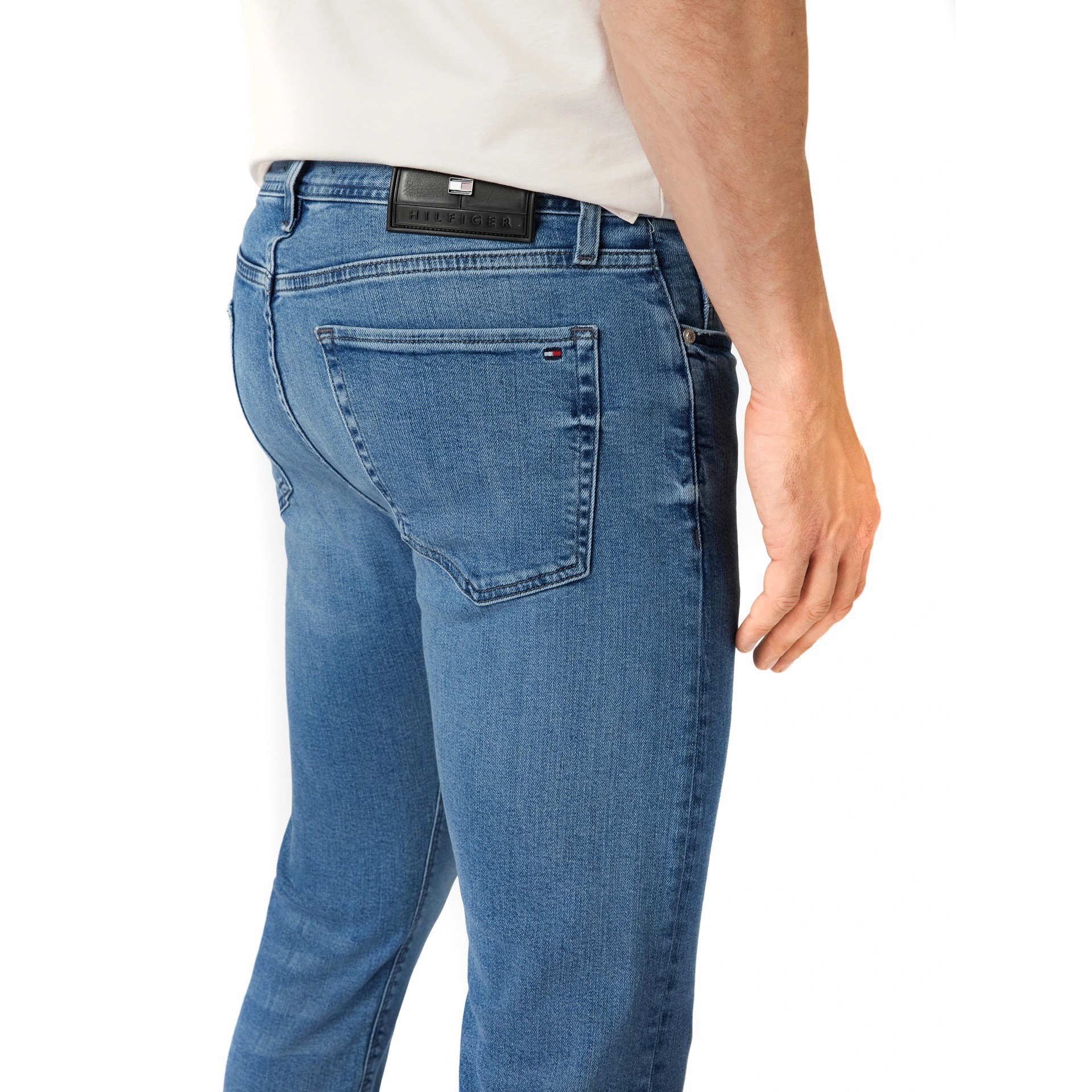 TOMMY HILFIGER Aptempti džinsai vyrams, Mėlyna, Slim bleecker pstr steven blue 4