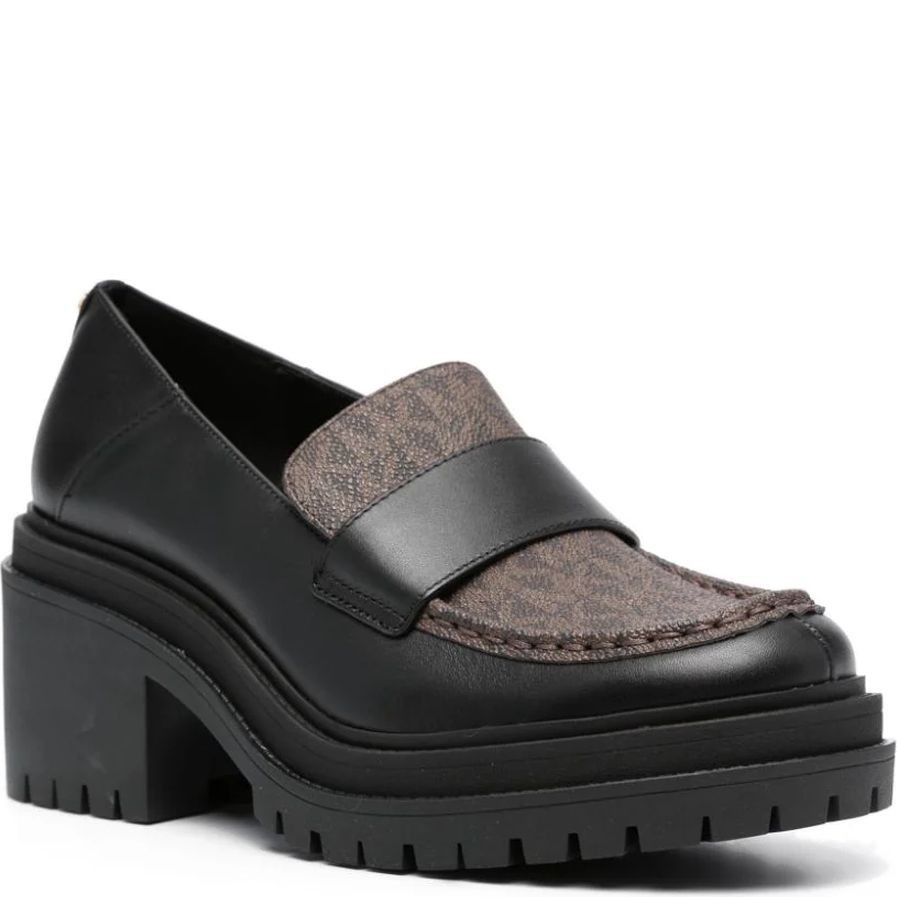 MICHAEL KORS Loaferiai moterims, Juoda, Rocco heeled loafer 1